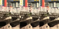 达州通川桥女孩欲跳桥轻生 热心市民与消防员合力及时救起 现场曝光始末