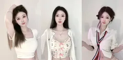 快手校花级美女主播 皮皮虾虾付费直播福利 美女全裸在镜头前搔首弄姿 胸前粉嫩奶头一览无余